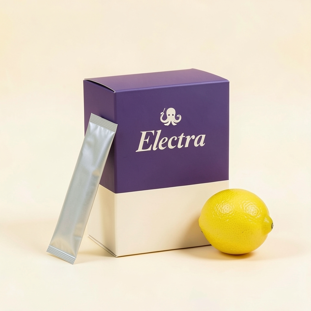 Electra · Electrolitos en sticks · Limón
