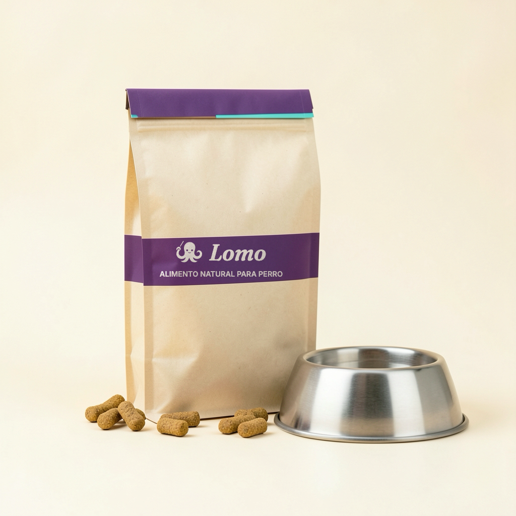 Lomo · Alimento natural para perro · escala